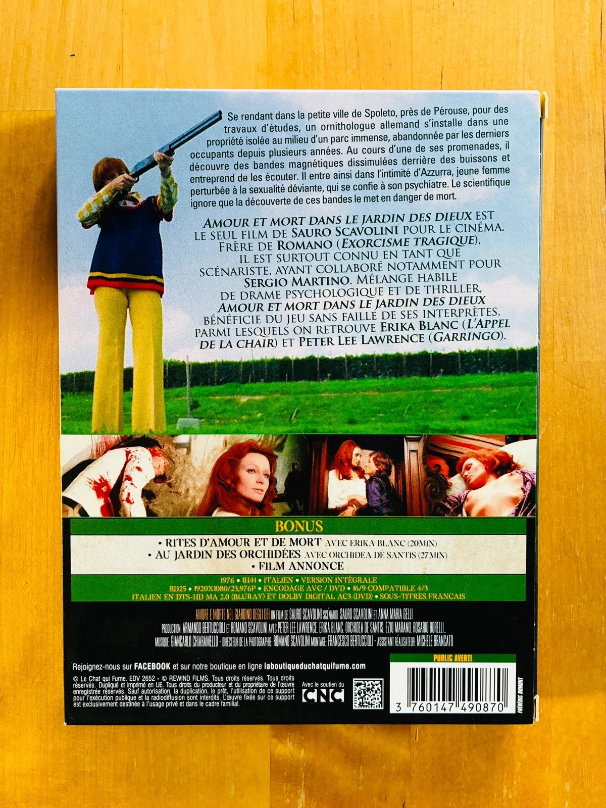 Caja Blu-ray DVD Amor y Muerte en el jardín de los Dioses edición El gato que fuma. – photo 2